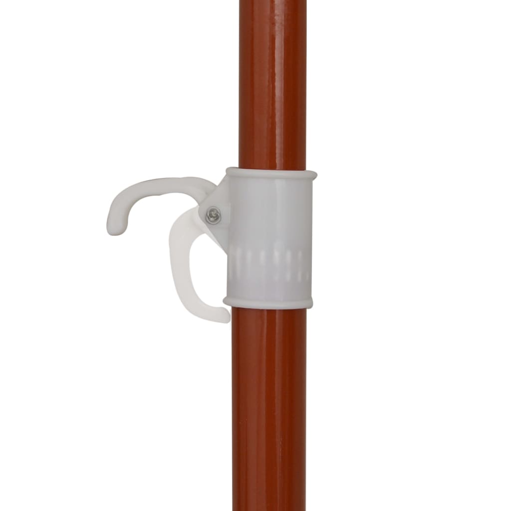Чадър със стоманен прът, 180 см, антрацит