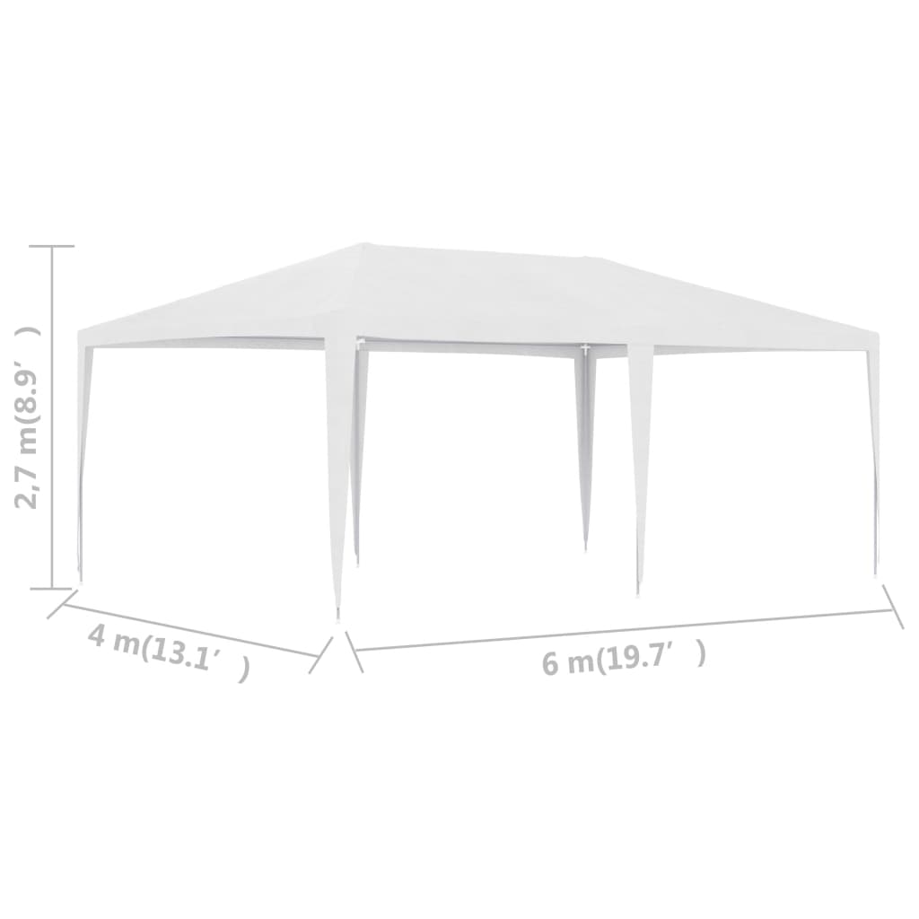 Парти шатра, 4x6 м, бяла