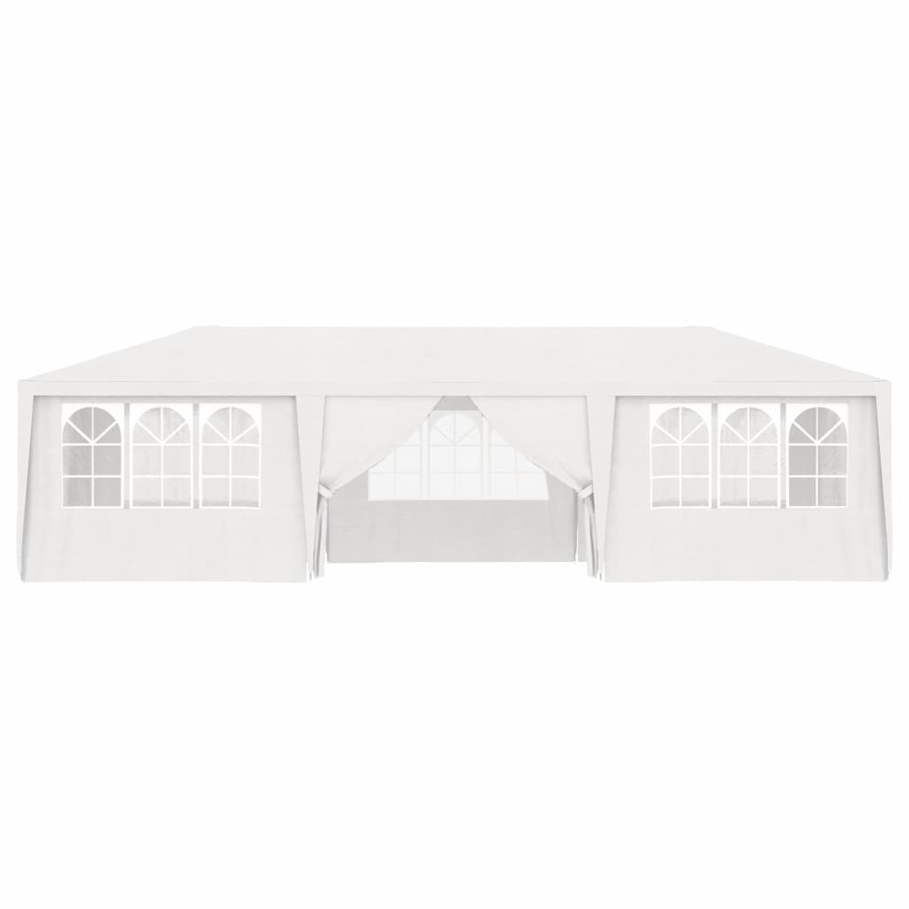 Професионална парти шатра със стени 4x9 м бяла 90 г/кв.м.