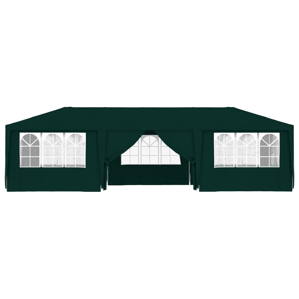 Професионална парти шатра със стени 4x9 м зелена 90 г/кв.м.