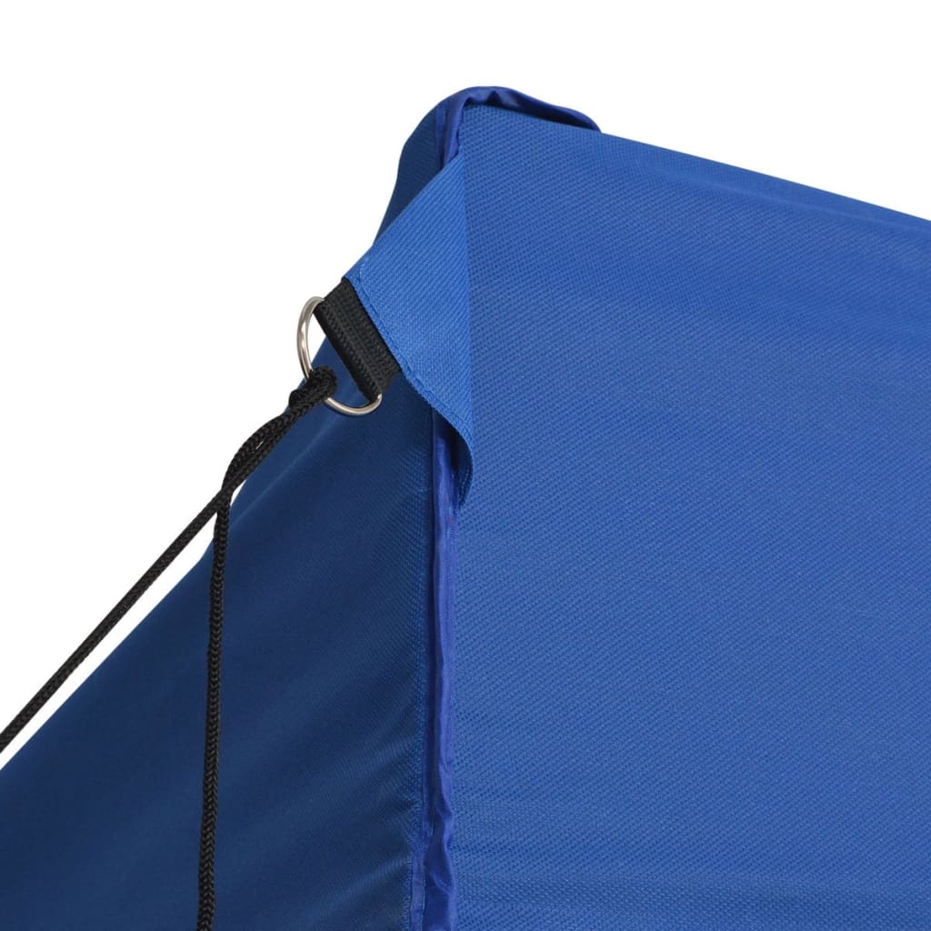 Сгъваема парти шатра с 4 странични стени 3х6 м стомана синя