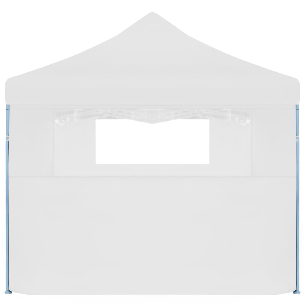 Сгъваема шатра с 5 странични стени, 3x9 м, бяла