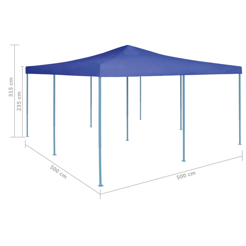Сгъваема шатра, 5x5 м, синя