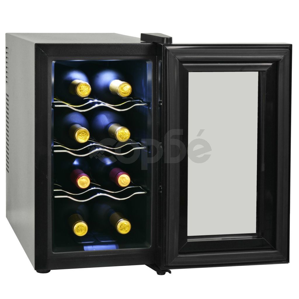 Охладител за вино, 25 л, 8 бутилки, LCD дисплей