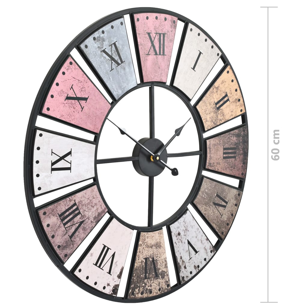 Винтидж стенен кварцов часовник, 60 см, XXL