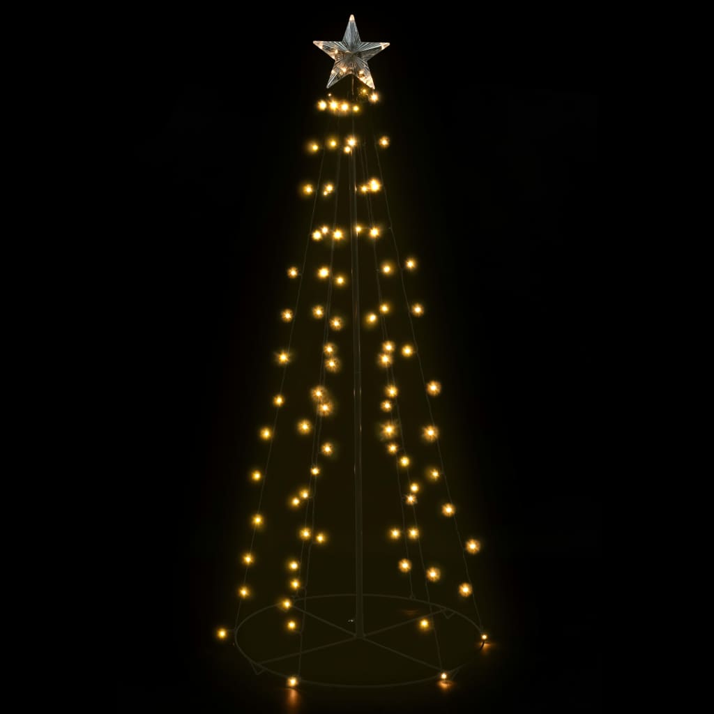 Коледна елха конус, 96 LED, закрито и открито, 72x180 см