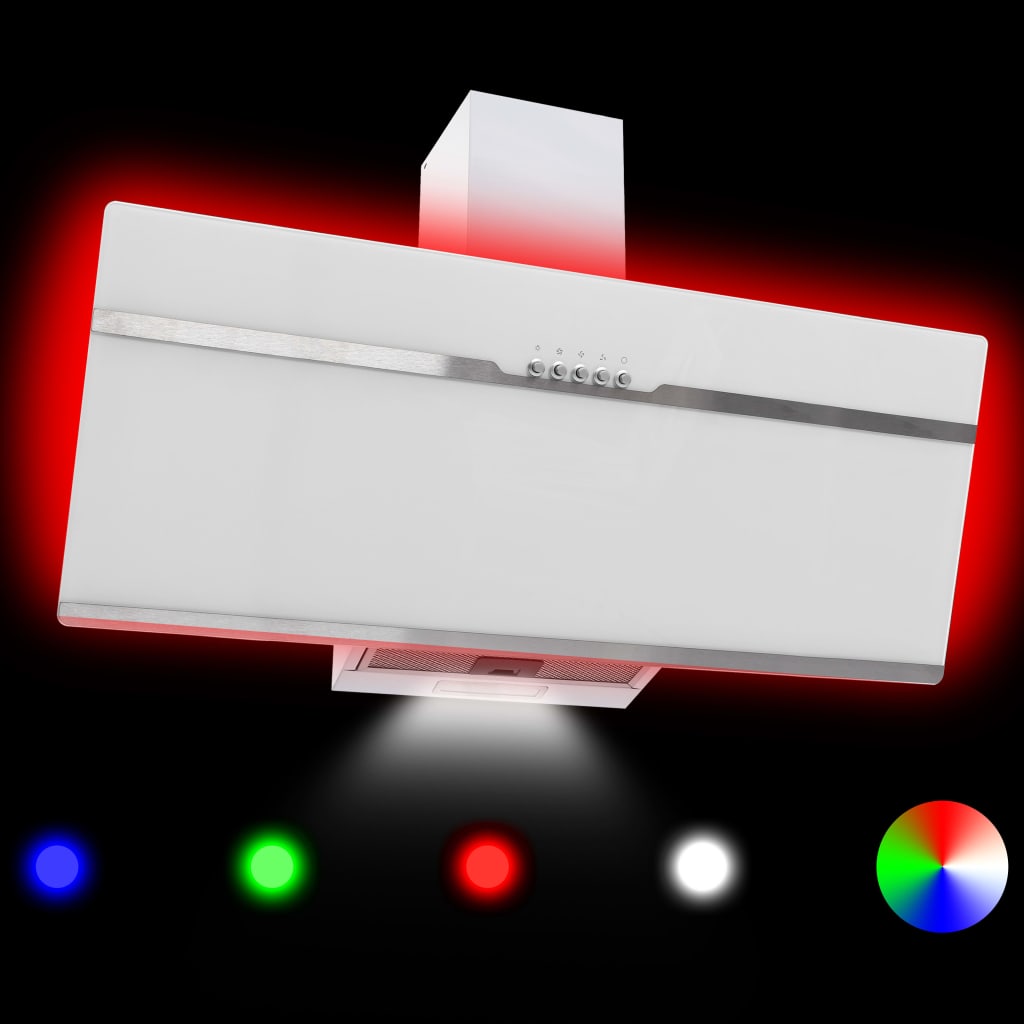 RGB абсорбатор, LED, 90 см, инокс и закалено стъкло