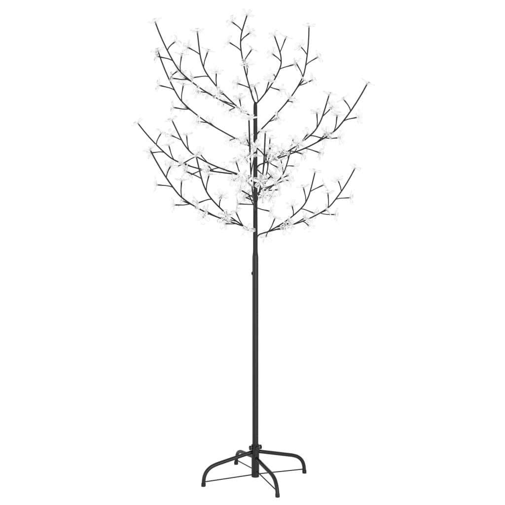 Коледно дърво, 120 LED топло бeли, разцъфнала череша, 150 см