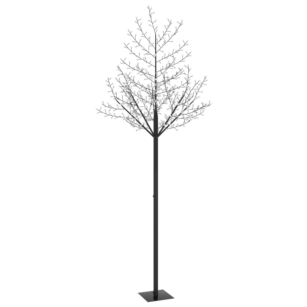 Коледно дърво, 600 LED топло бeли, разцъфнала череша, 300 см