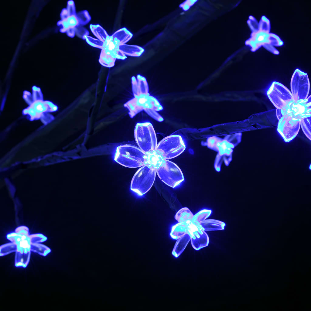 Коледно дърво, 600 LED сини, разцъфнала череша, 300 см