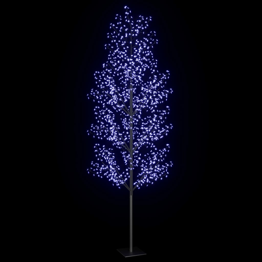 Коледно дърво, 1200 LED сини, разцъфнала череша, 400 см