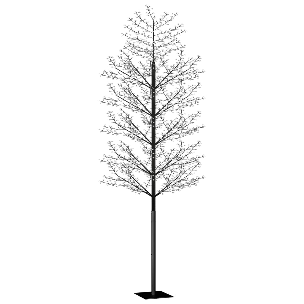 Коледно дърво, 2000 LED топло бeли, разцъфнала череша, 500 см