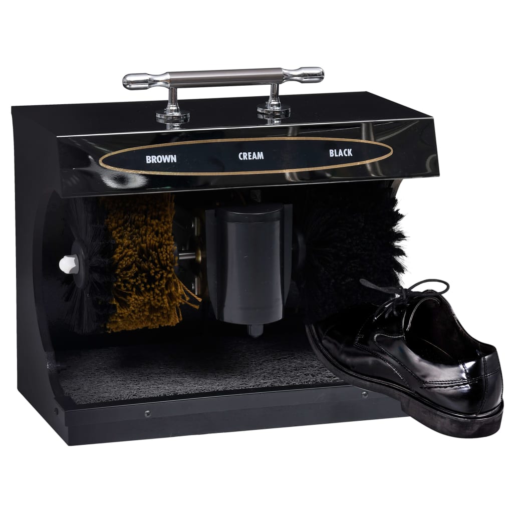 Електрическа машина за полиране на обувки, автоматична, черна