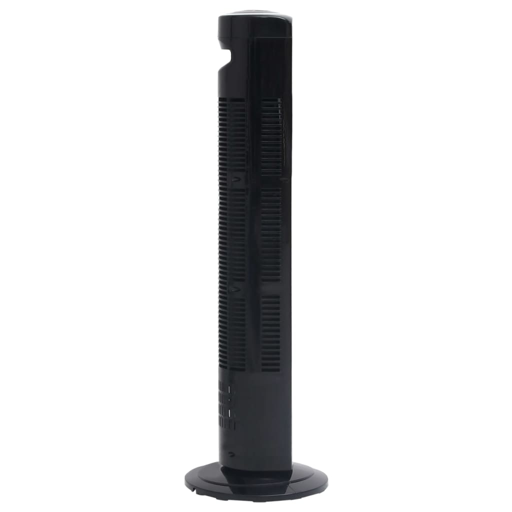 Колонен вентилатор с дистанционно и таймер, Φ24x80 см, черен