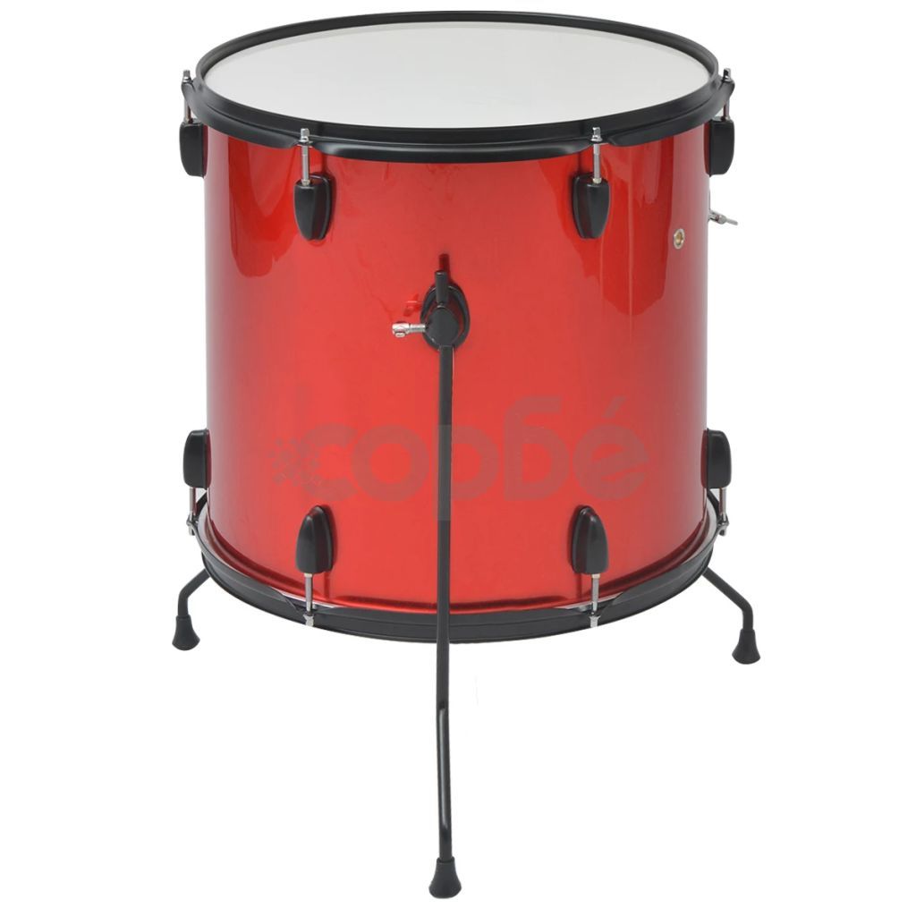 Комплект барабани, прахово боядисан, червен, за възрастни