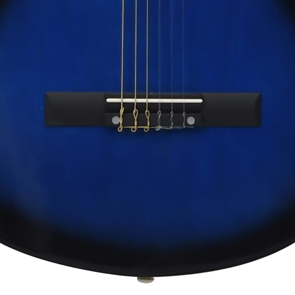 Уестърн класическа cutaway китара с 6 струни, син нюанс, 38