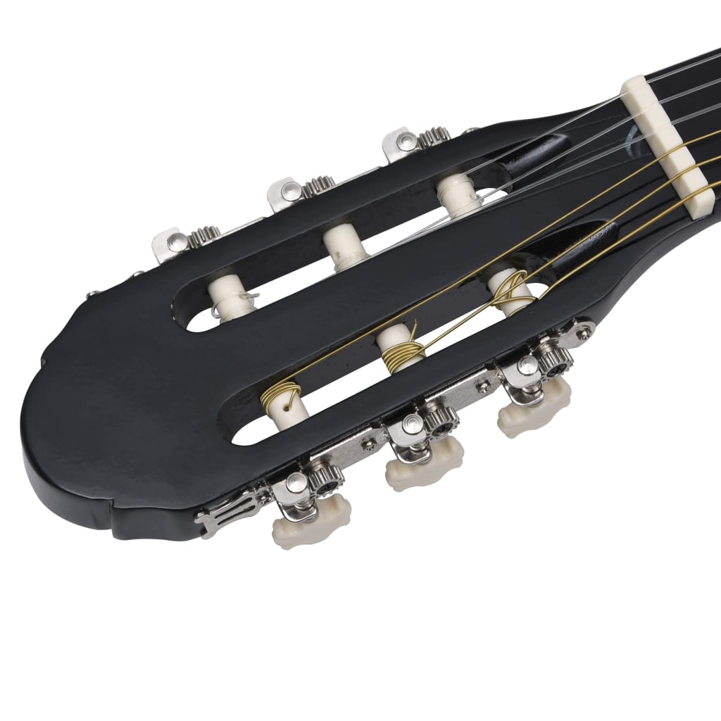 Уестърн класическа cutaway китара с еквалайзер и 6 струни черна