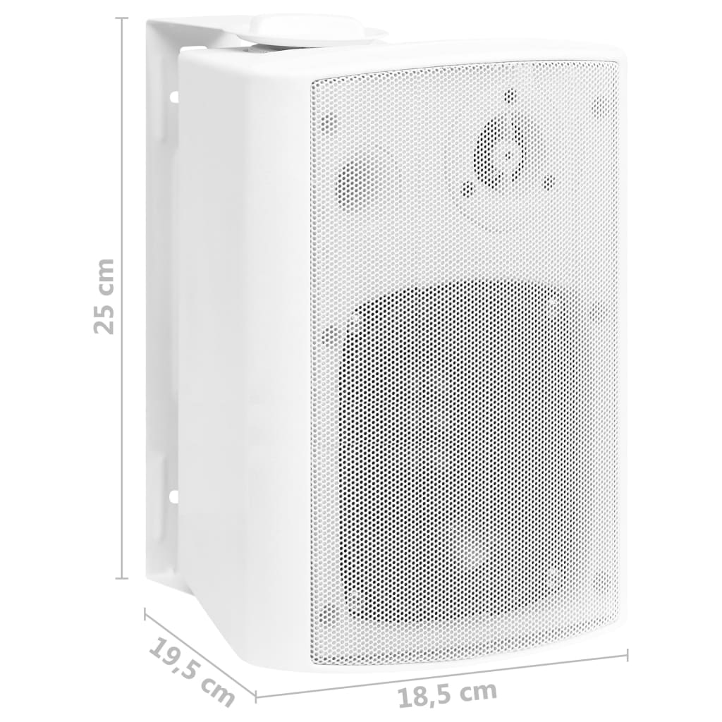 Стенни стерео високоговорители 2 бр бели вътрешни/външни 100 W