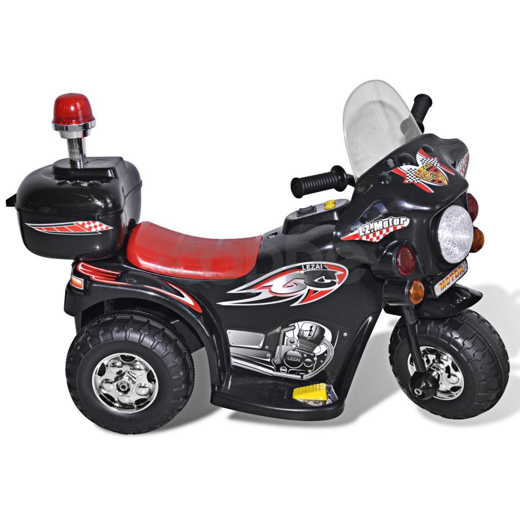 Детски мотор с акумулаторна батерия, черен