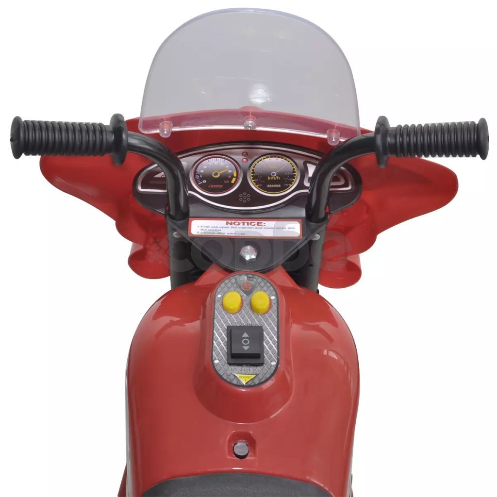 Детски мотор с акумулаторна батерия, червен