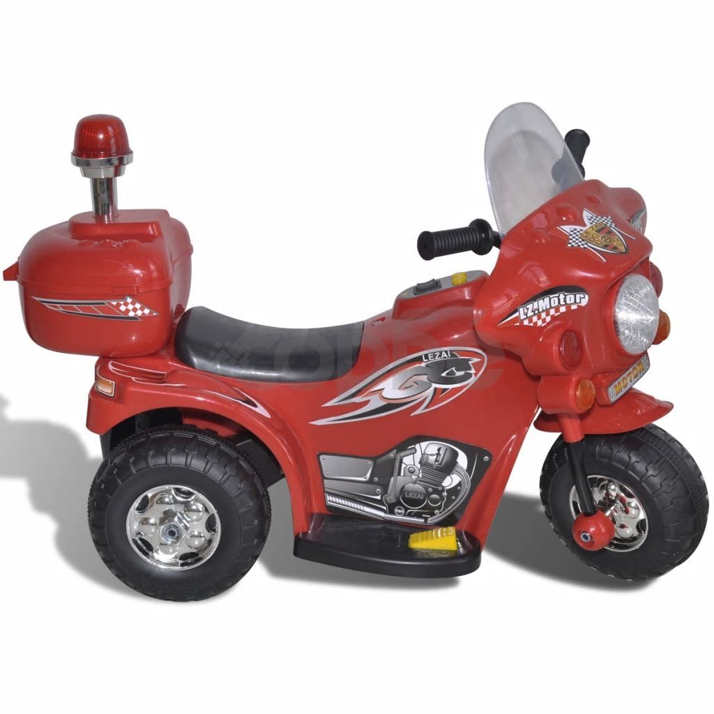 Детски мотор с акумулаторна батерия, червен