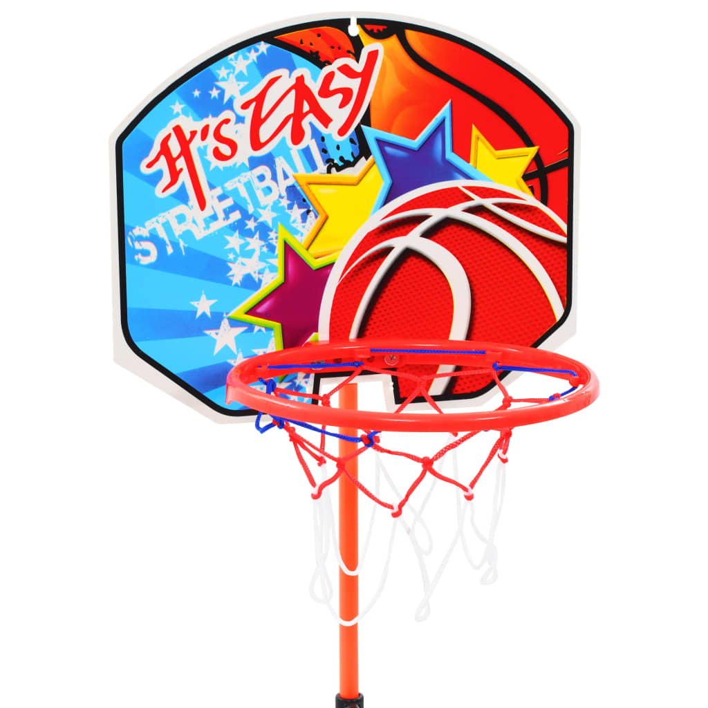 Детски комплект баскетболен кош и топка