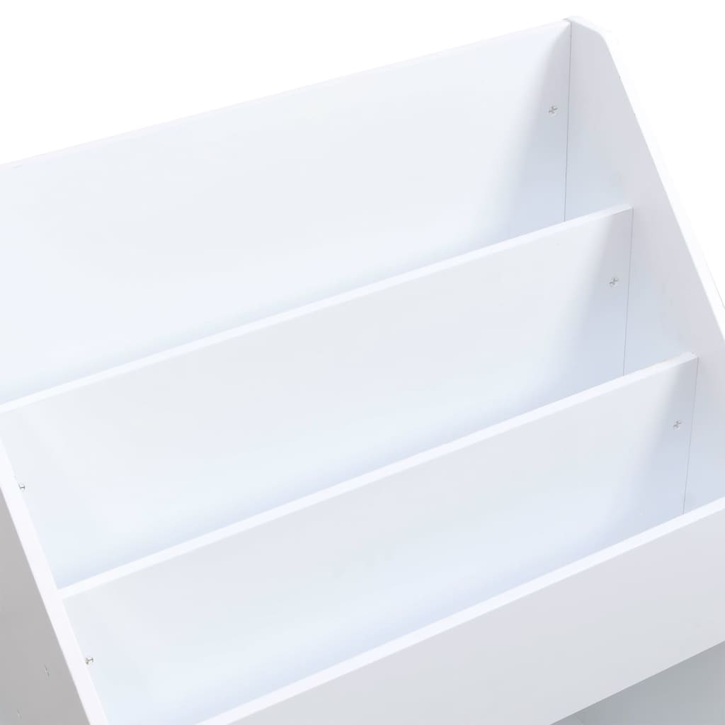 Детски шкаф с пейка, бял, 60x78x78 см, МДФ