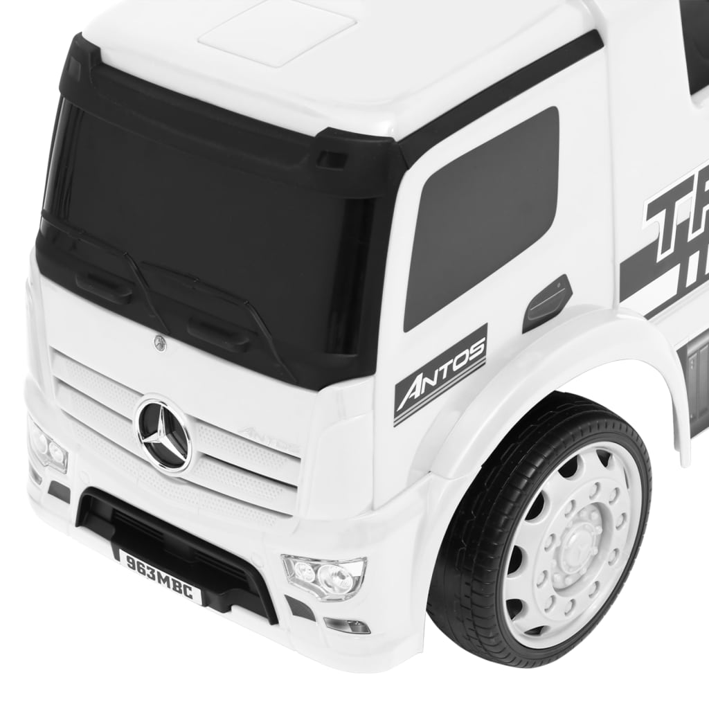 Количка за бутане Mercedes Benz камион бяла
