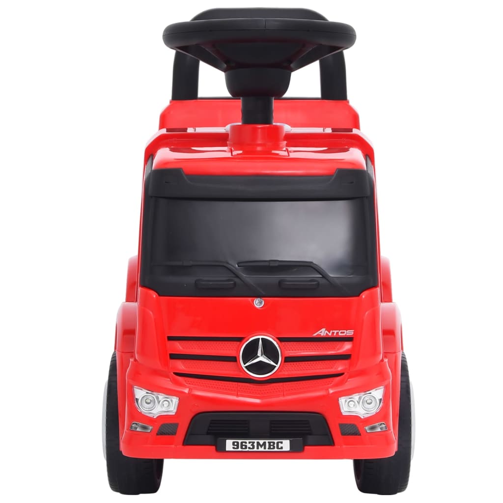 Количка за бутане Mercedes-Benz камион червена