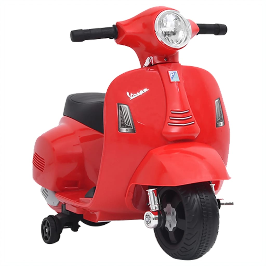 Електрическа играчка мотоциклет Vespa GTS300, червен
