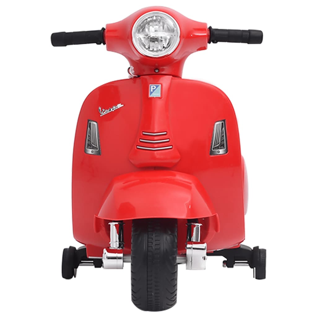 Електрическа играчка мотоциклет Vespa GTS300, червен