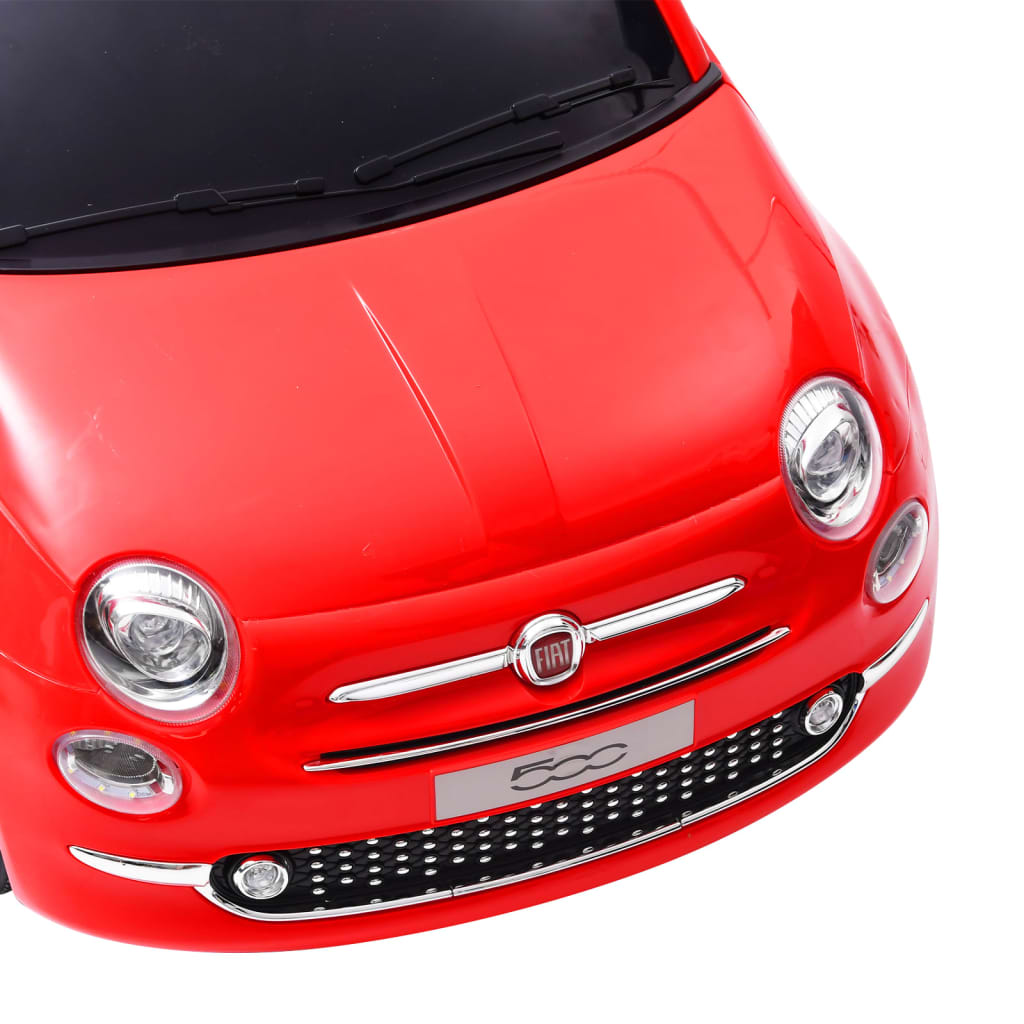 Детска електрическа кола Fiat 500, червена