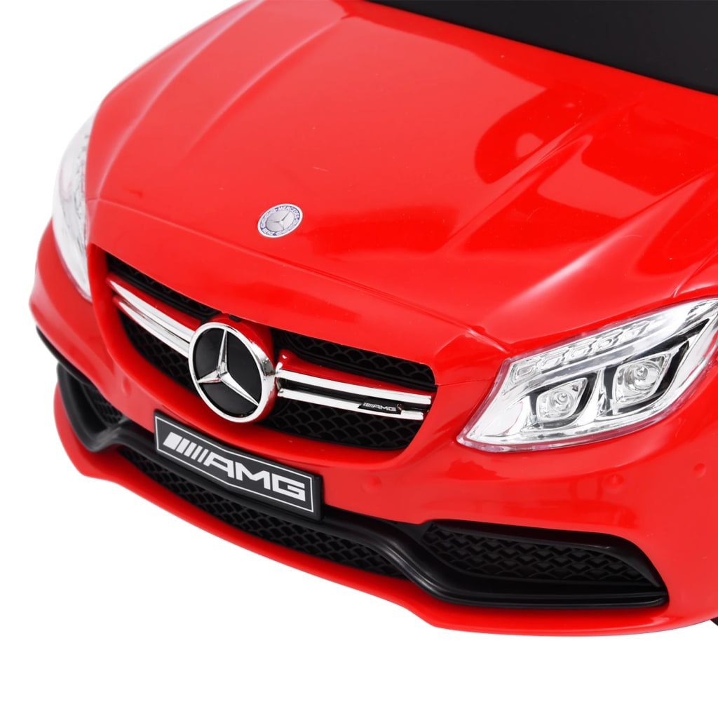 Количка за бутане Mercedes Benz C63 червена