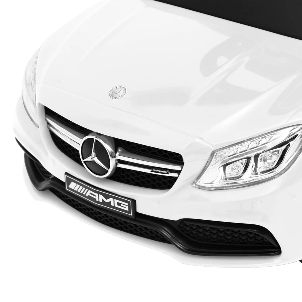 Количка за бутане и яздене Mercedes Benz C63 бяла
