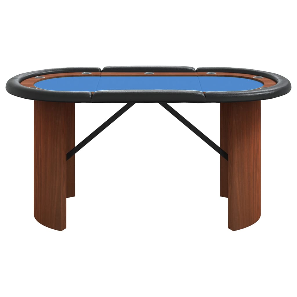 Покер маса за 10 играча, синя, 160x80x75 см