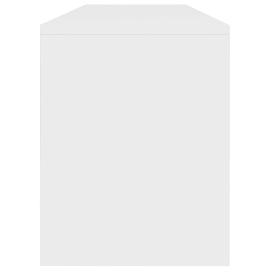 ТВ шкаф, бяло, 120x30x37,5 см, ПДЧ