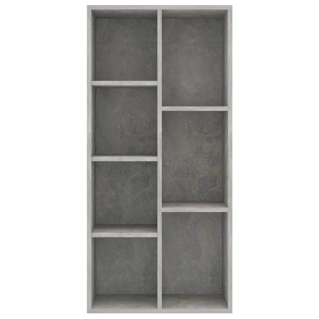 Шкаф библиотека, бетонно сив, 50x25x106 см, ПДЧ
