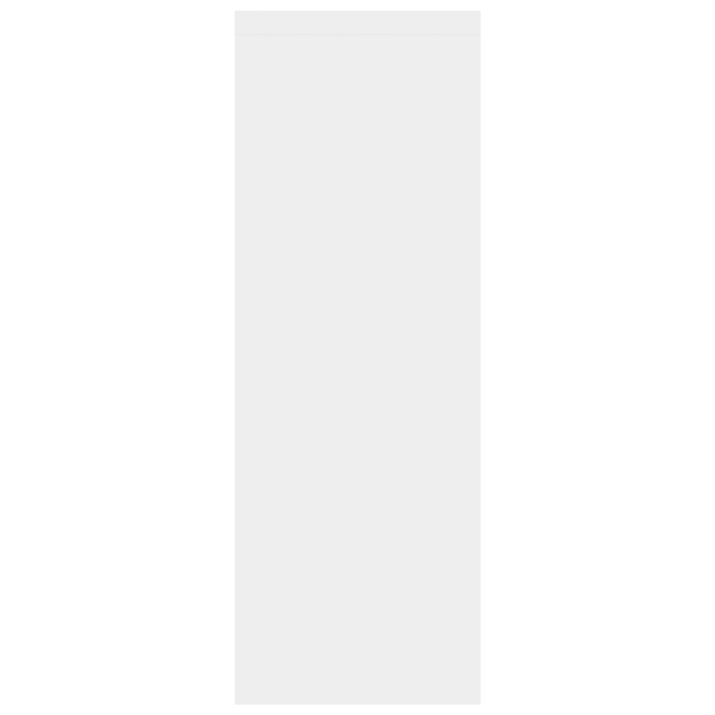 Стенен рафт, бял, 45,1x16x45,1 см, ПДЧ