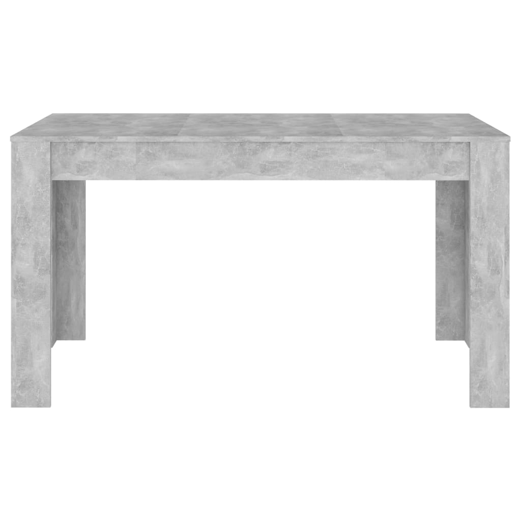 Трапезна маса, бетонно сива, 140x74,5x76 см, ПДЧ