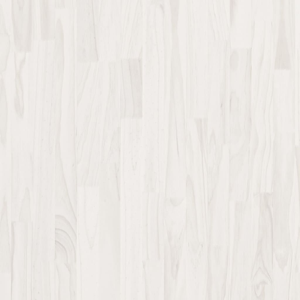 Висок шкаф, бял, 80x30x210 см, борово дърво масив