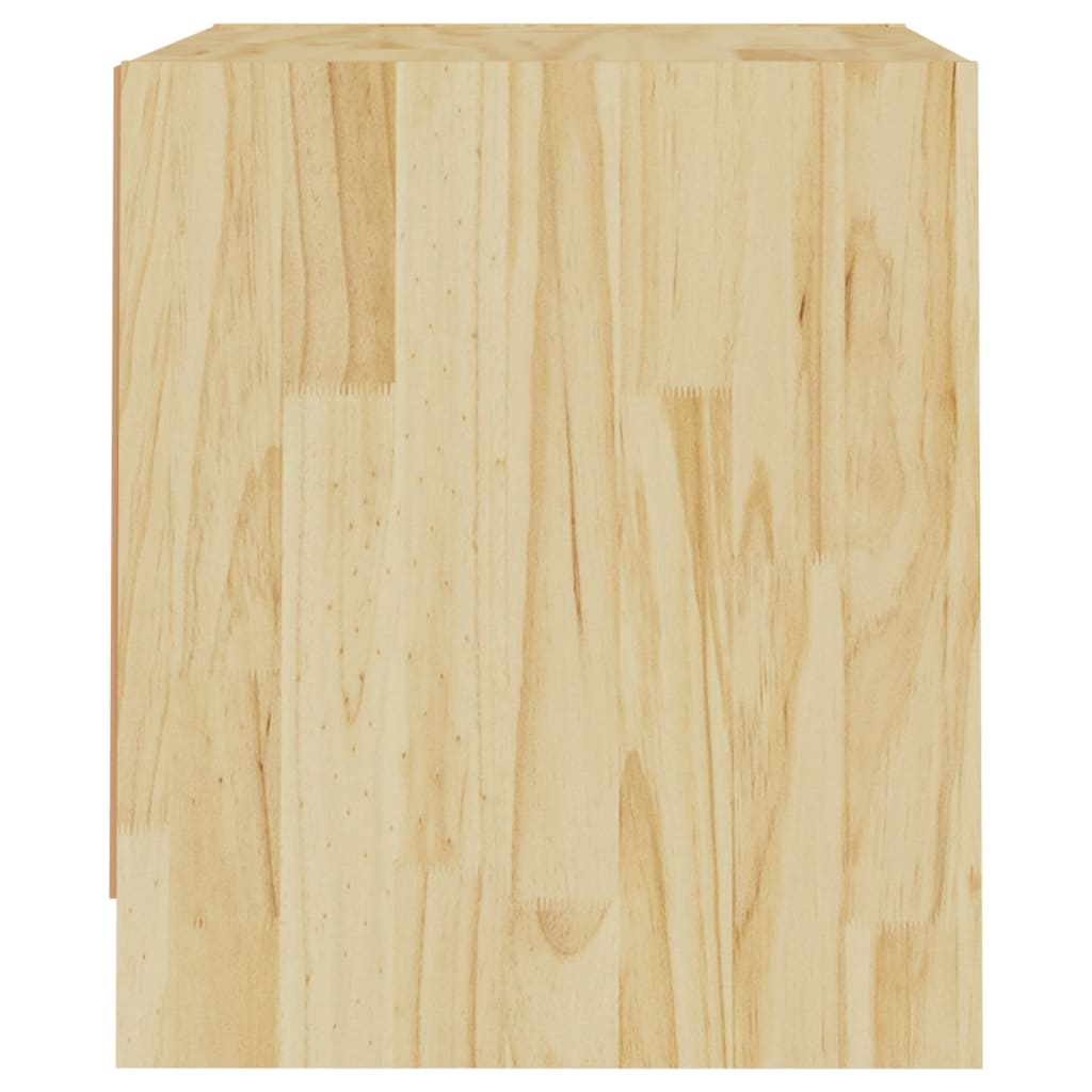 Нощни шкафчета, 2 бр, 40x30,5x35,5 см, борово дърво масив