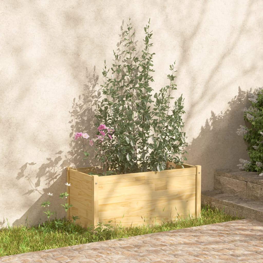 Градински сандък, 100x50x50 см, бор масив