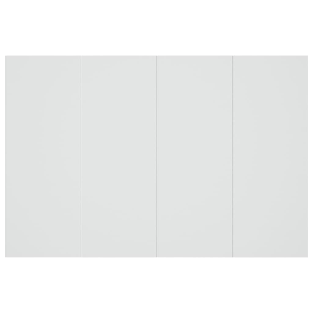 Горна табла за легло, бяла, 120x1,5x80 см, инженерна дървесина