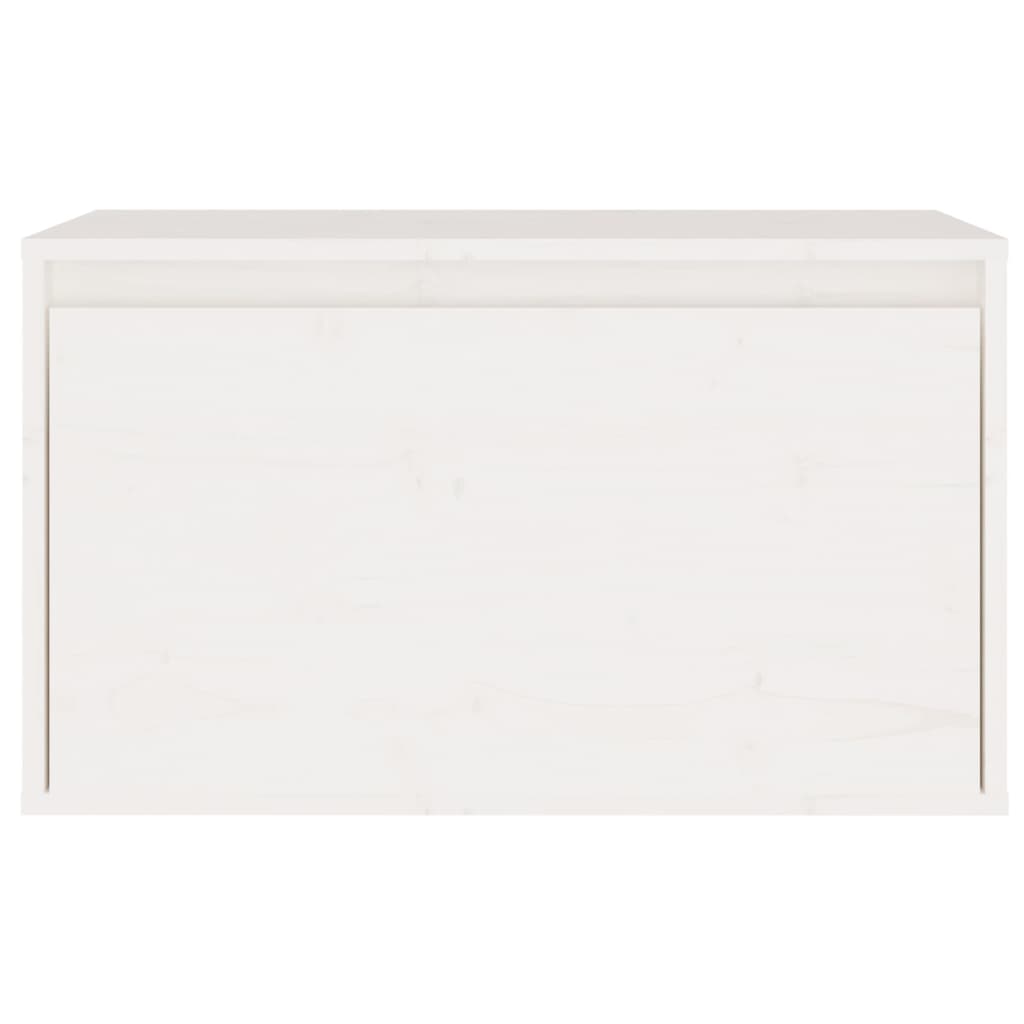 Стенен шкаф, бял, 60x30x35 см, бор масив