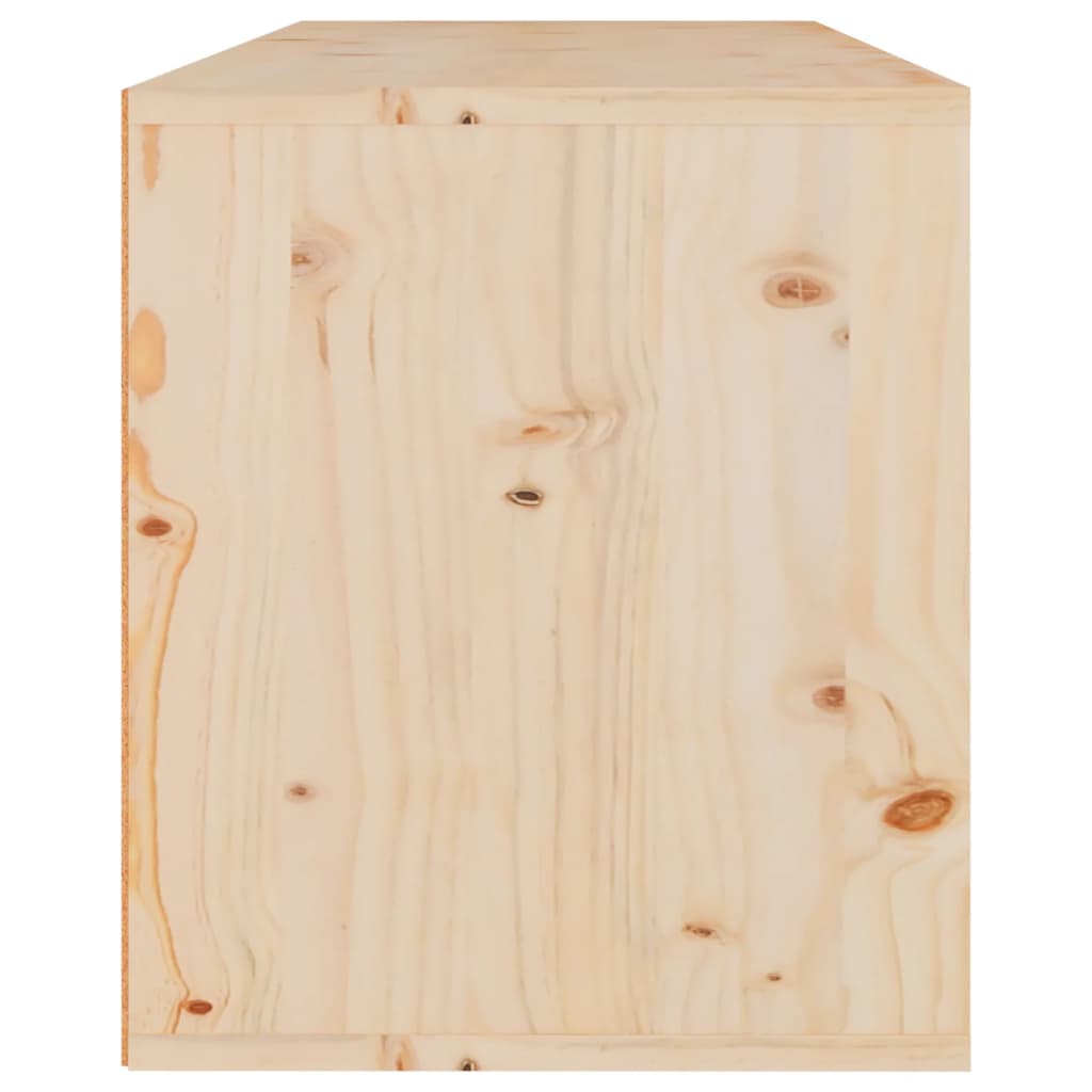 Стенен шкаф, 80x30x35 см, борово дърво масив