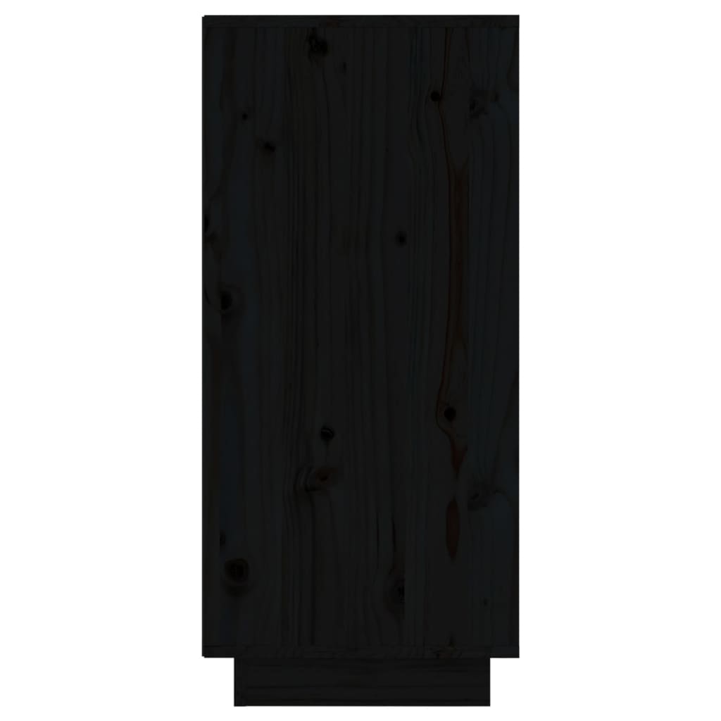 Сайдборди, 2 бр, черни, 31,5x34x75 см, бор масив