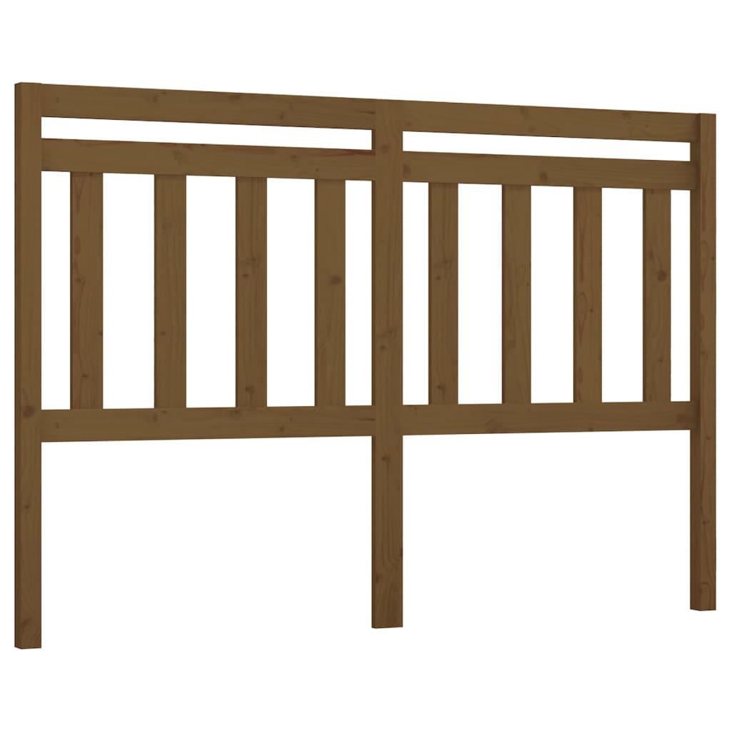 Горна табла за легло, меденокафява, 156x4x100 см, бор масив