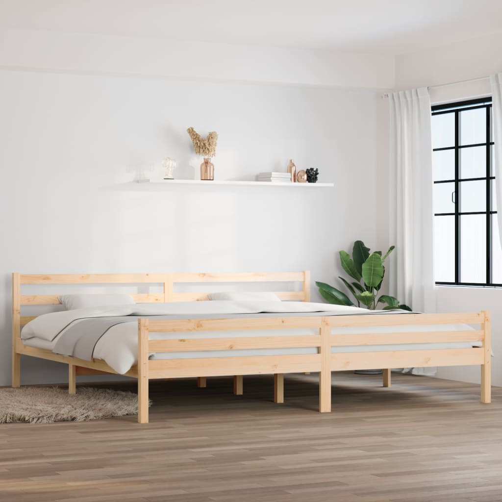 Рамка за легло, дърво масив, 180x200 см, 6FT Super King