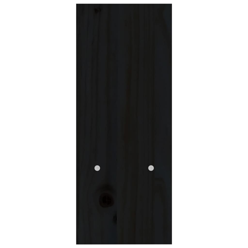 Поставка за монитор, черна, (39-72)x17x43 см, бор масив