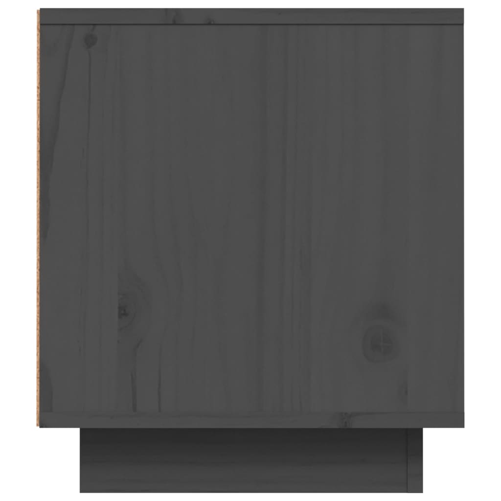 ТВ шкаф, сив, 80x35x40,5 см, бор масив